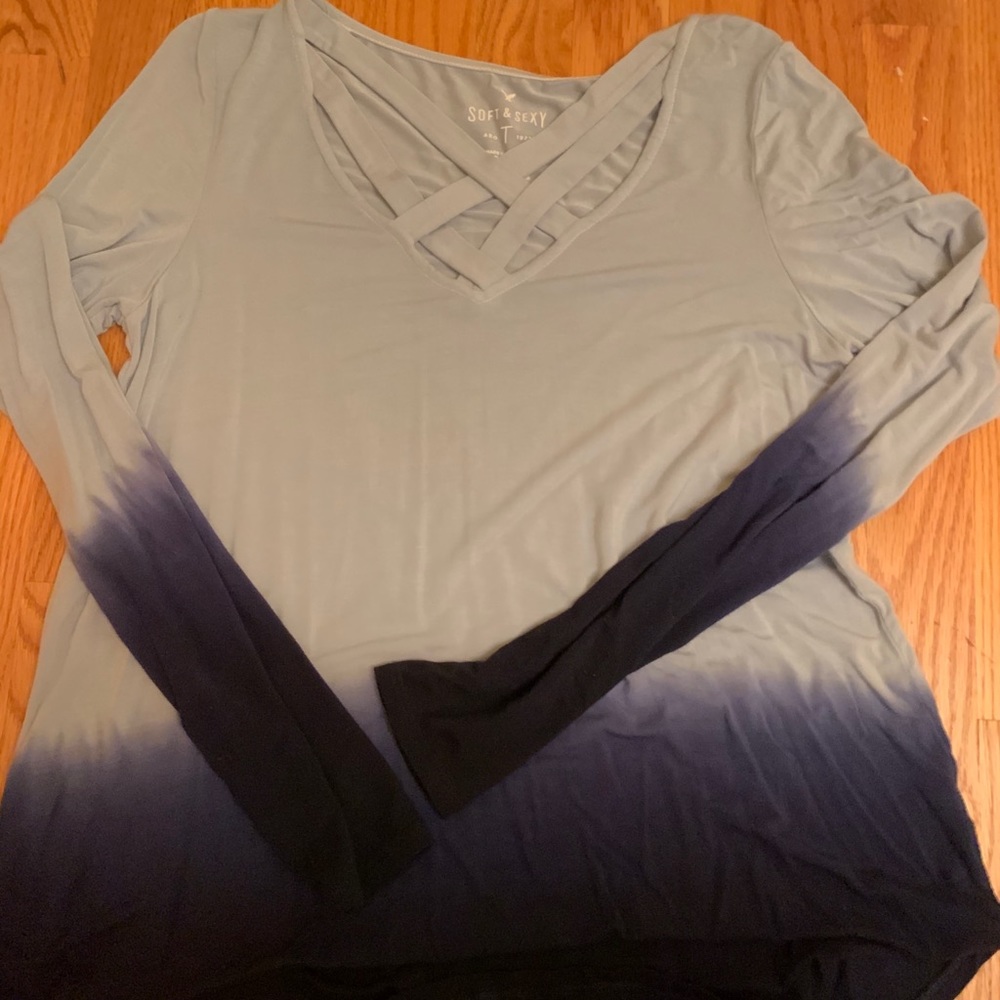 American Eagle Soft & Sexy Cross neck Long Sleeve